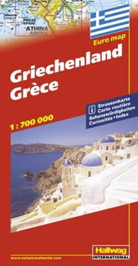 Buy map Greece by Hallwag