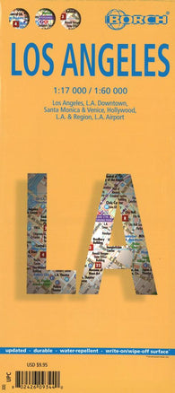 Buy map Los Angeles, California by Borch GmbH.