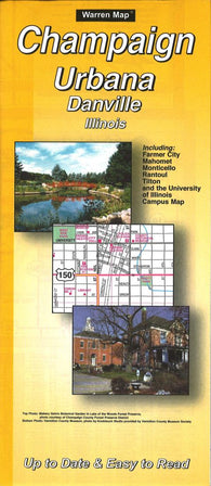 Buy map Champaign, Urbana and Danville, Illinois by The Seeger Map Company Inc.