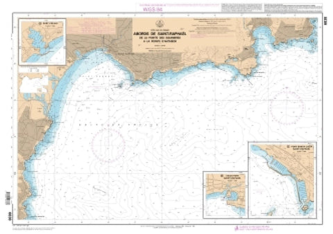Buy map Abords de Saint-Raphael - De la Pointe des Issambres a la Pointe dAntheor by SHOM