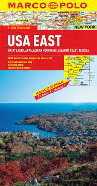 Buy map United States, Eastern and Great Lakes by Marco Polo Travel Publishing Ltd