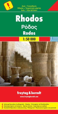 Buy map Rhodes, Greece by Freytag-Berndt und Artaria