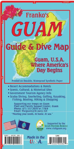 Buy map Guam, Guide Map (English edition) by Frankos Maps Ltd.