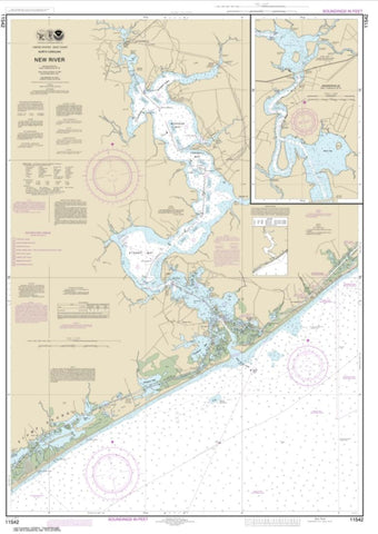 Buy map New River; Jacksonville (11542-19) by NOAA