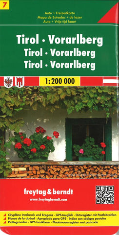 Buy map Austria, Tyrol and Vorarlberg by Freytag-Berndt und Artaria