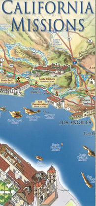 Buy map California Missions Map by East View Press
