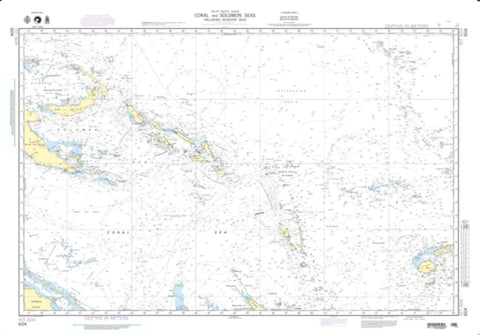 Buy map Coral And Solomon Seas (And Adjacent Seas) (NGA-604-5) by National Geospatial-Intelligence Agency