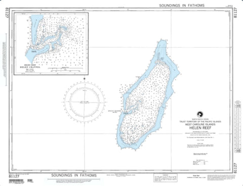 Buy map Helen Reef (West Caroline Islands) (NGA-81127-2) by National Geospatial-Intelligence Agency