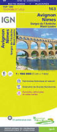 Buy map Avignon, Nîmes : Gorges de lArdèche : Mont Lozère : 1:100 000