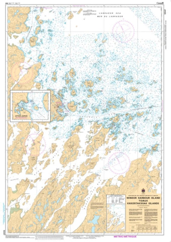 Buy map Winsor Harbour Island to/aux Kikkertaksoak Islands by Canadian Hydrographic Service