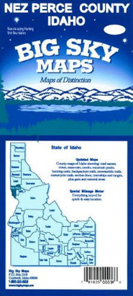 Buy map Nez Perce County, Idaho by Big Sky Maps