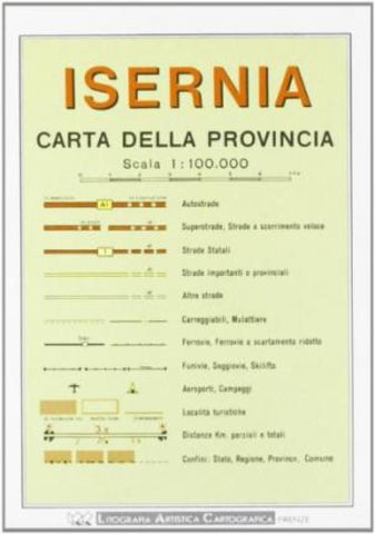 Buy map Isernia : carta della provincia : scala 1:100.000