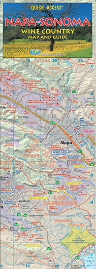 Buy map Napa and Sonoma, Wine Country, Quick Access Map by Global Graphics