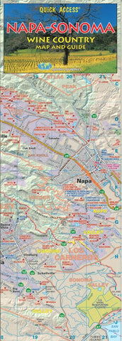 Buy map Napa and Sonoma, Wine Country, Quick Access Map by Global Graphics