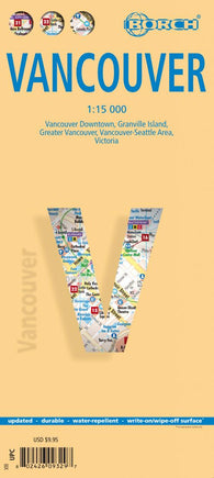 Buy map Vancouver, Canada by Borch GmbH.