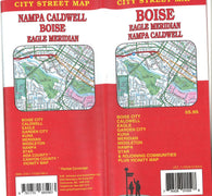 Buy map Boise, Eagle, Meridian, Nampa and Caldwell, Idaho by GM Johnson