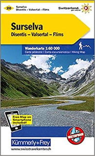 Buy map Surselva : Switzerland Hiking Map #20