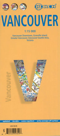 Buy map Vancouver, Canada by Borch GmbH.