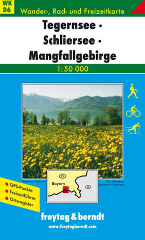 Buy map Tegernsee, Schliersee and Mangfallgebirge, Hiking Map WK D6 by Freytag-Berndt und Artaria