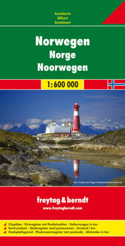 Buy map Norway by Freytag-Berndt und Artaria