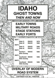 Buy map Idaho, Ghost Towns, 5-Map Set, Then and Now