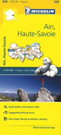 Buy map Michelin: Ain, Haute Savoie, France Road and Tourist Map by Michelin Travel Partner