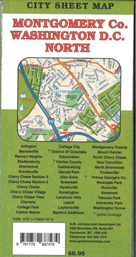 Buy map Montgomery County / Washington DC North Street Map