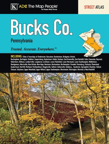 Buy map Bucks County, PA, Street Atlas by Kappa Map Group