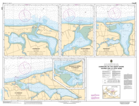 Buy map Harbours on the North Shore/Havres Sur La Cote Nord by Canadian Hydrographic Service