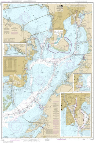 Buy map Tampa Bay; Safety Harbor; St. Petersburg;Tampa (11416-12) by NOAA