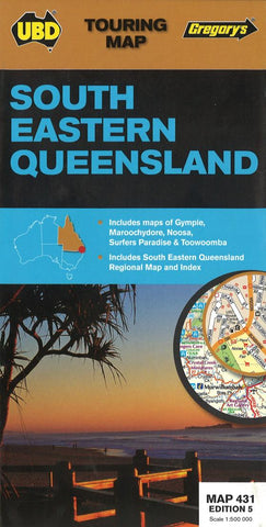 Buy map Southeastern, Queensland by Universal Publishers Pty Ltd