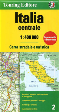 Buy map Italy, Central by Touring Club Italiano