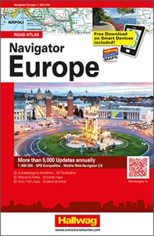 Buy map Navigator Europe Road Atlas by Hallwag