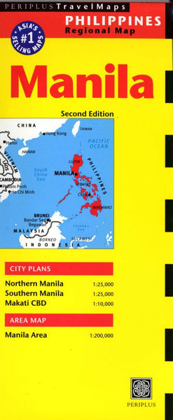 Buy map Manila, Philippines by Periplus Editions