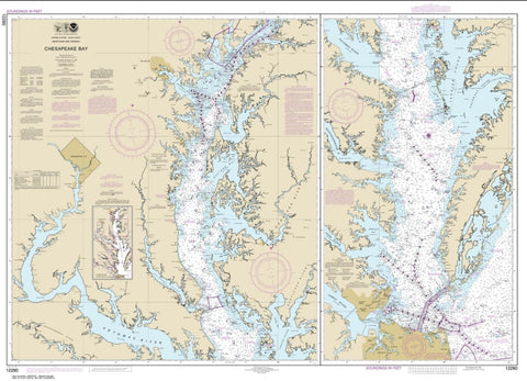 Buy map Chesapeake Bay (12280-11) by NOAA