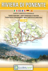 Buy map Riviera di Ponente and Costa Azzurra, Italy by Litografia Artistica Cartografica