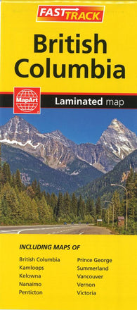 Buy map British Columbia, Fast Track Laminated Map by MapArt Publishing