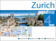 Buy map Zurich, Switzerland, PopOut Map by PopOut Products