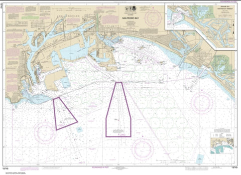 Buy map San Pedro Bay; Anaheim Bay Huntington Harbor (18749-43) by NOAA