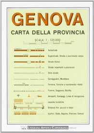 Buy map Genova Province, Italy by Litografia Artistica Cartografica