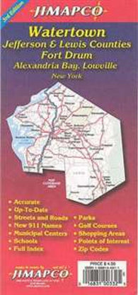 Buy map Watertown, New York with Jefferson and Lewis Counties by Jimapco