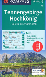 Buy map Tennengebirge Hochkönig