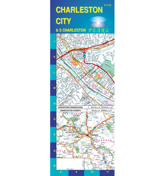 Buy map Charleston and South Charleston, West Virginia, Pearl Map, laminated by GM Johnson