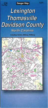 Buy map Lexington, Thomasville and Davidson County, North Carolina by The Seeger Map Company Inc.