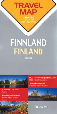 Buy map Finland, Helsinki : travel map = Finnland, Helsinki = Suomi, Helsinki = Finlande, Helsinki