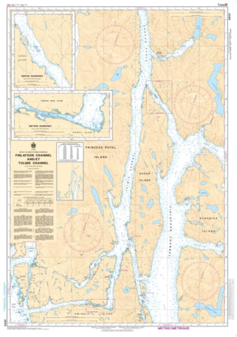Buy map Finlayson Channel and/et Tolmie Channel by Canadian Hydrographic Service