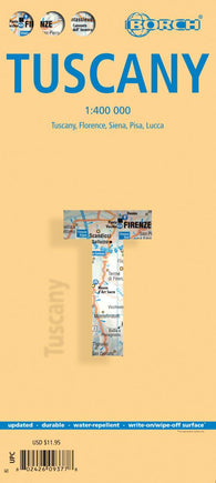 Buy map Tuscany, Italy by Borch GmbH.