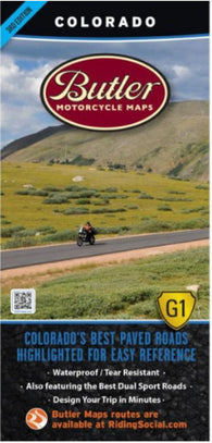 Buy map Colorado G1 Map by Butler Motorcycle Maps