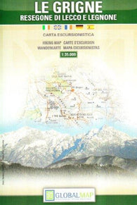 Buy map Le Grigne, Italy by Litografia Artistica Cartografica