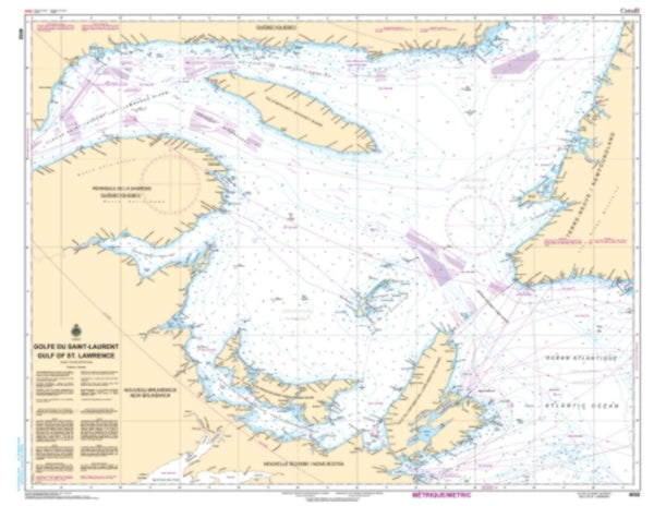 Buy map Golfe du Saint-Laurent/Gulf of St. Lawrence by Canadian Hydrographic Service